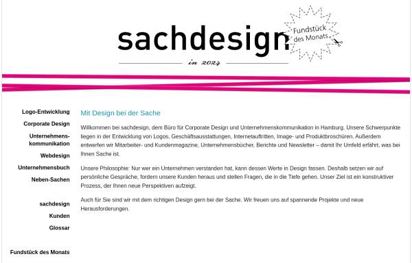 Vorschau von www.sachdesign.de, Sachdesign