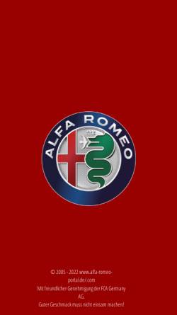 Vorschau der mobilen Webseite www.alfa-romeo-portal.de, Alfa Romeo Community