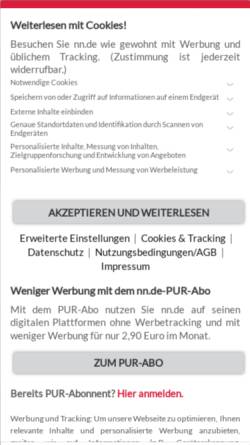 Vorschau der mobilen Webseite www.fuerther-nachrichten.de, Fürther Nachrichten
