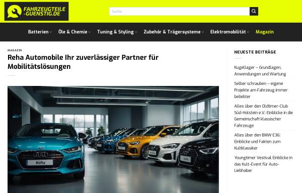Vorschau von www.reha-automobile.de, Reha Automobile Fahrzeuge und Fahrhilfen für Körperbehinderte Heinz Eikenberg GmbH