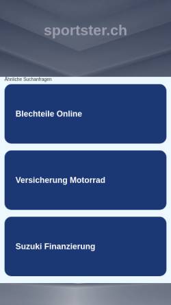 Vorschau der mobilen Webseite www.sportster.ch, Transtronic AG