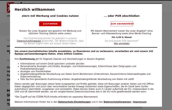 Vorschau von www.stern.de, Stern.de: Udo Jürgens - Die Einschläge kommen näher!