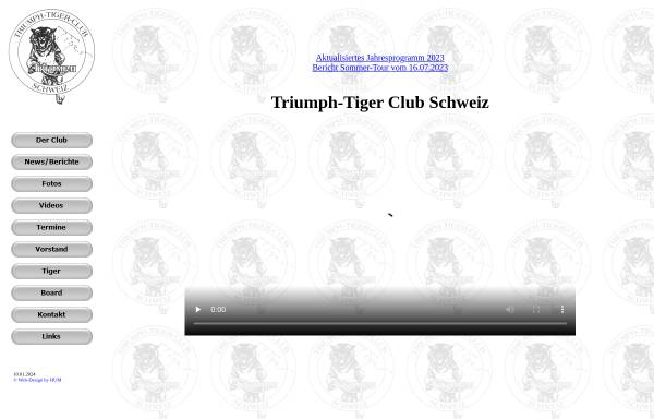 Vorschau von www.tiger-club.ch, Triumph-Tiger-Club Schweiz