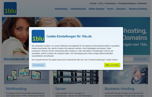 Vorschau von www.1blu.de, 1blu-eShop