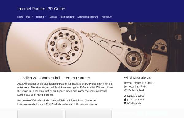 Vorschau von www.iprs.de, internet Partner IPR GmbH