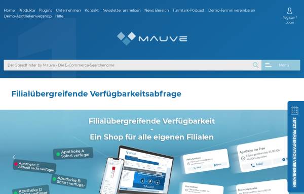 Vorschau von www.mauve.de, Mauve Mailorder Software GmbH & Co KG
