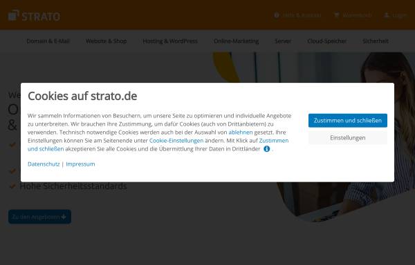 Vorschau von www.strato.de, STRATO Business-Shop