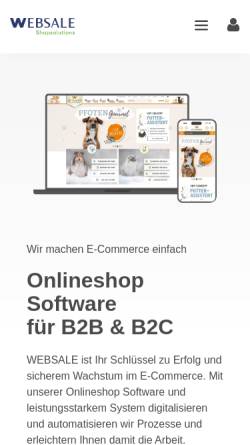Vorschau der mobilen Webseite www.websale-ag.de, WEBSALE AG