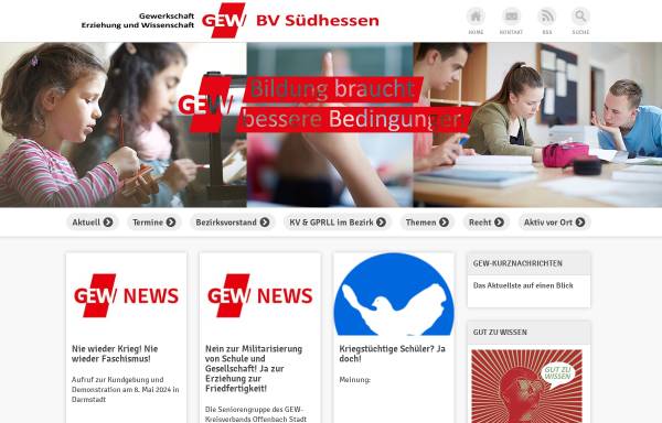 Gewerkschaft Erziehung und Wissenschaft e.V. [GEW] - Bezirksverband Südhessen
