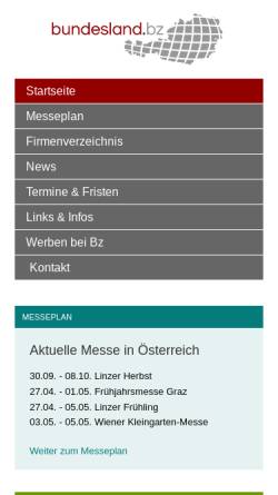 Vorschau der mobilen Webseite www.bundesland.bz, Bundesland.Bz - Wirtschafts- und Shoppingplattform