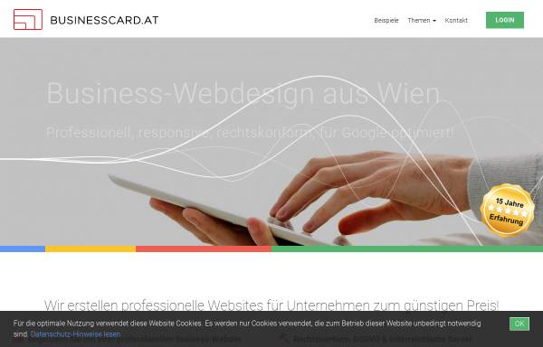 Vorschau von www.businesscard.at, businesscard.at