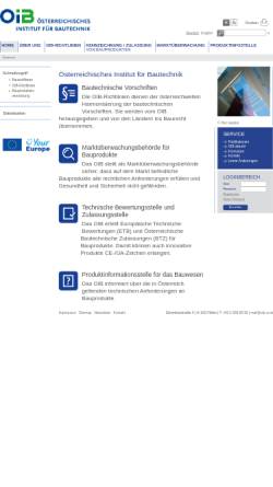 Vorschau der mobilen Webseite www.oib.or.at, Österreichisches Institut für Bautechnik (OIB)