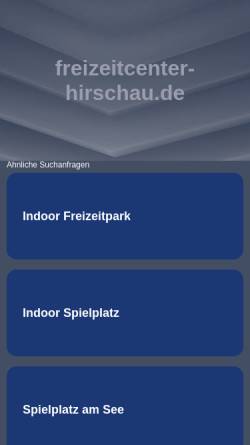Vorschau der mobilen Webseite www.freizeitcenter-hirschau.de, Emka Freizeitcenter Hirschau