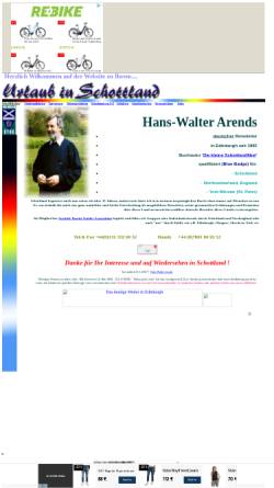 Vorschau der mobilen Webseite hansarendsscotland.tripod.com, Reiseleiter Hans-Walter Ahrens