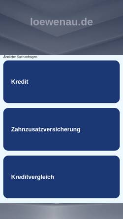 Vorschau der mobilen Webseite www.loewenau.de, Löwenau, Familie