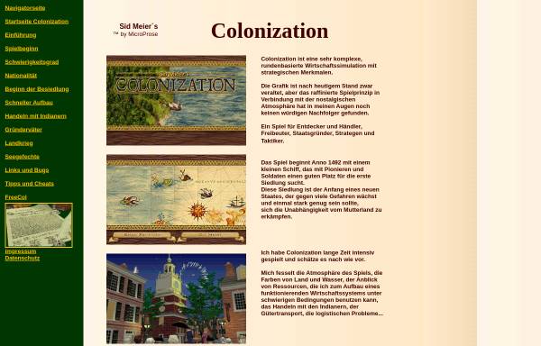 Vorschau von www.navigatorseite.de, Colonization