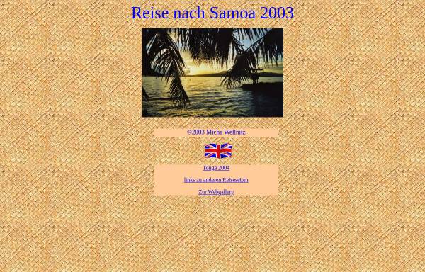 Samoareise im März 2003 [Micha Wellnitz]