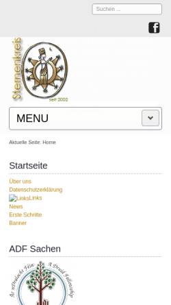 Vorschau der mobilen Webseite www.sternenkreis.de, Sternenkreis