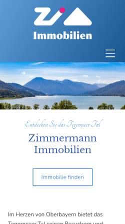 Vorschau der mobilen Webseite www.zi-immo.de, Immobilien Zimmermann