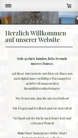 Vorschau der mobilen Webseite www.rottacher-weinkeller.de, Rottacher Weinkeller