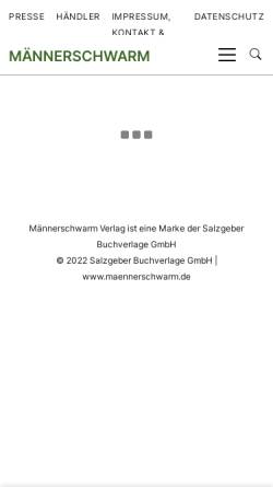 Vorschau der mobilen Webseite www.maennerschwarm.de, Männerschwarm