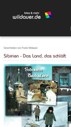 Vorschau der mobilen Webseite www.wildauer.de, Reisenotizen Sibirien [Maria & Frank Wildauer]