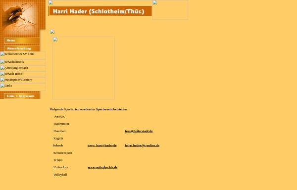 Vorschau von www.harri-hader.de, Schlotheimer Sportverein 1887 e.V., Abteilung Schach