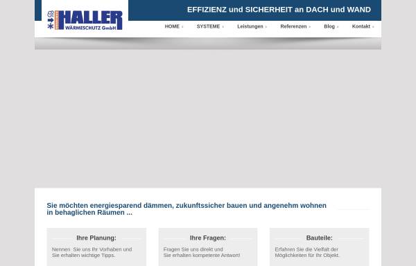 Vorschau von www.haller-waermeschutz.de, Haller Wärmeschutz GmbH