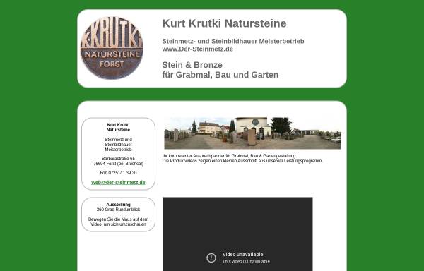 Vorschau von www.der-steinmetz.de, Steinmetz und Steinbildhauer Krutki