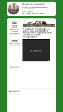 Vorschau der mobilen Webseite www.der-steinmetz.de, Steinmetz und Steinbildhauer Krutki