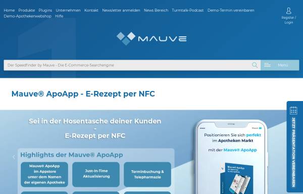 Vorschau von www.mauve.de, Cyberline