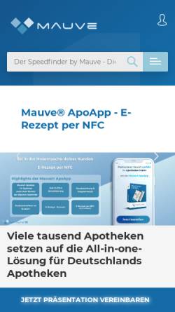 Vorschau der mobilen Webseite www.mauve.de, Cyberline