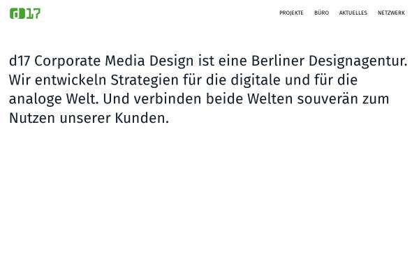 Vorschau von www.d17.de, D17 Corporate Media Design