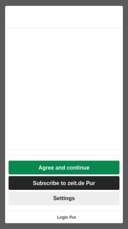 Vorschau der mobilen Webseite www.zeit.de, Silberblick und blanke Waden