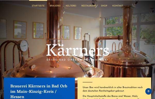 Vorschau von www.kaerrners.de, Kärrners Hausbrauerei