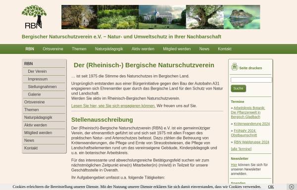 Vorschau von bergischer-naturschutzverein.de, Bergischer Naturschutzverein e.V. (RBN)