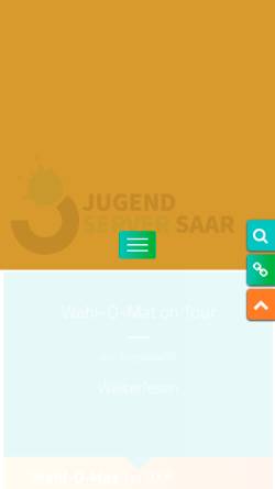 Vorschau der mobilen Webseite www.jugendserver-saar.de, Jugendserver