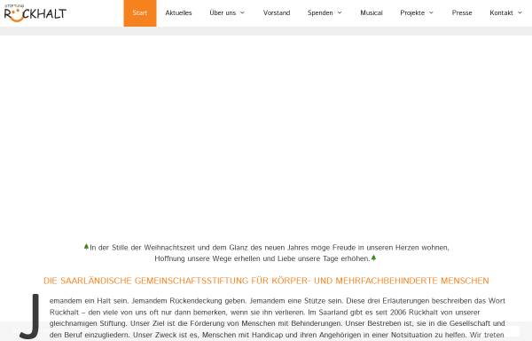 Vorschau von www.stiftung-rueckhalt.de, Stiftung Rückhalt