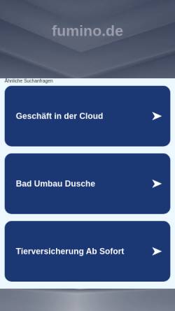 Vorschau der mobilen Webseite www.fumino.de, Fumino Kinderschuhe