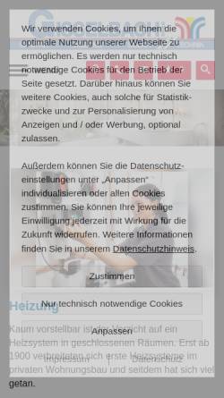 Vorschau der mobilen Webseite www.gisselbach.de, Gisselbach GmbH