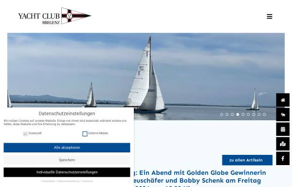 Vorschau von www.ycb.at, Yacht Club Bregenz