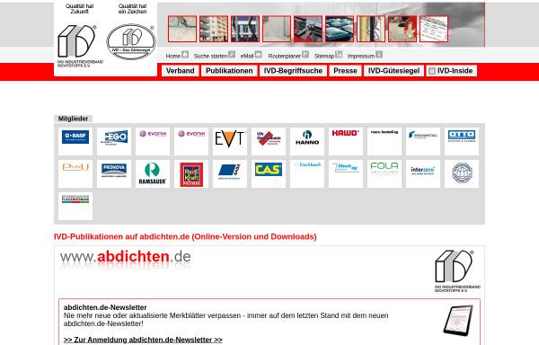 Vorschau von www.ivd-ev.de, Industrieverband Dichtstoffe e.V.