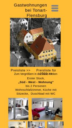 Vorschau der mobilen Webseite www.ferienwohnungflensburg.de, Ferienwohnung Haus Oldenburg