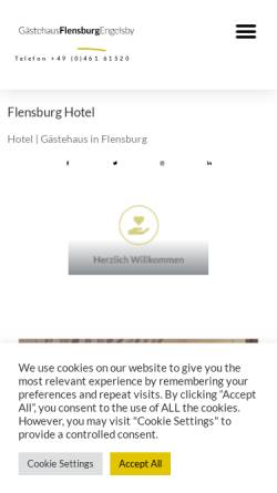 Vorschau der mobilen Webseite www.flensburg-hotel.com, Hotel Engelsby