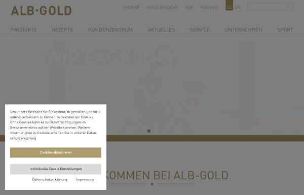 Vorschau von www.alb-gold.de, Alb-Gold Teigwaren GmbH