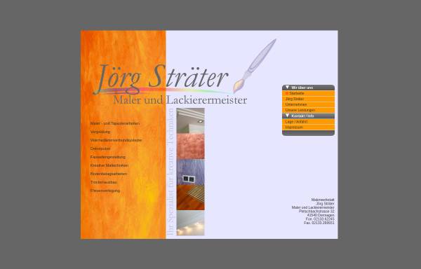Vorschau von www.maler-straeter.de, Maleratelier Jörg Sträter