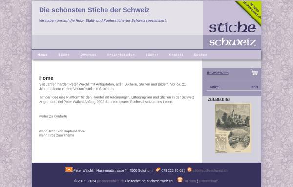 Vorschau von www.sticheschweiz.ch, Sticheschweiz, P. Wälchli