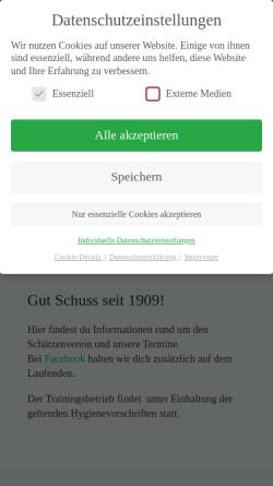 Vorschau der mobilen Webseite www.schuetzenvereinkirchweyhe.de, Schützenverein Kirchweyhe von 1909 e.V.