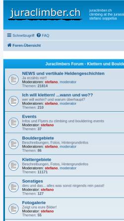 Vorschau der mobilen Webseite www.juraclimber.ch, Juraclimber
