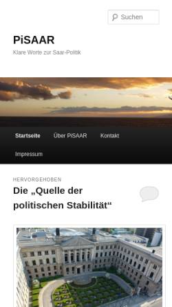 Vorschau der mobilen Webseite www.pisaar.de, Pisaar